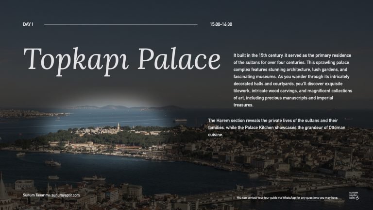 İstanbul Turu Tanıtım Sunumu Örneği Keynote, Sunum Ajansı