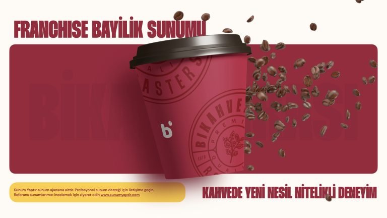 Franchise Bayilik Sunumu Örneği, Keynote-Kapak, Sunum Ajansı, Kapak