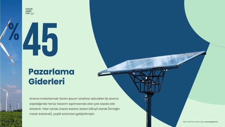 PowerPoint Yatırım Giderleri Sunumu, Sunum Ajansı