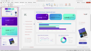dashboard slayt tasarımı powerpoint